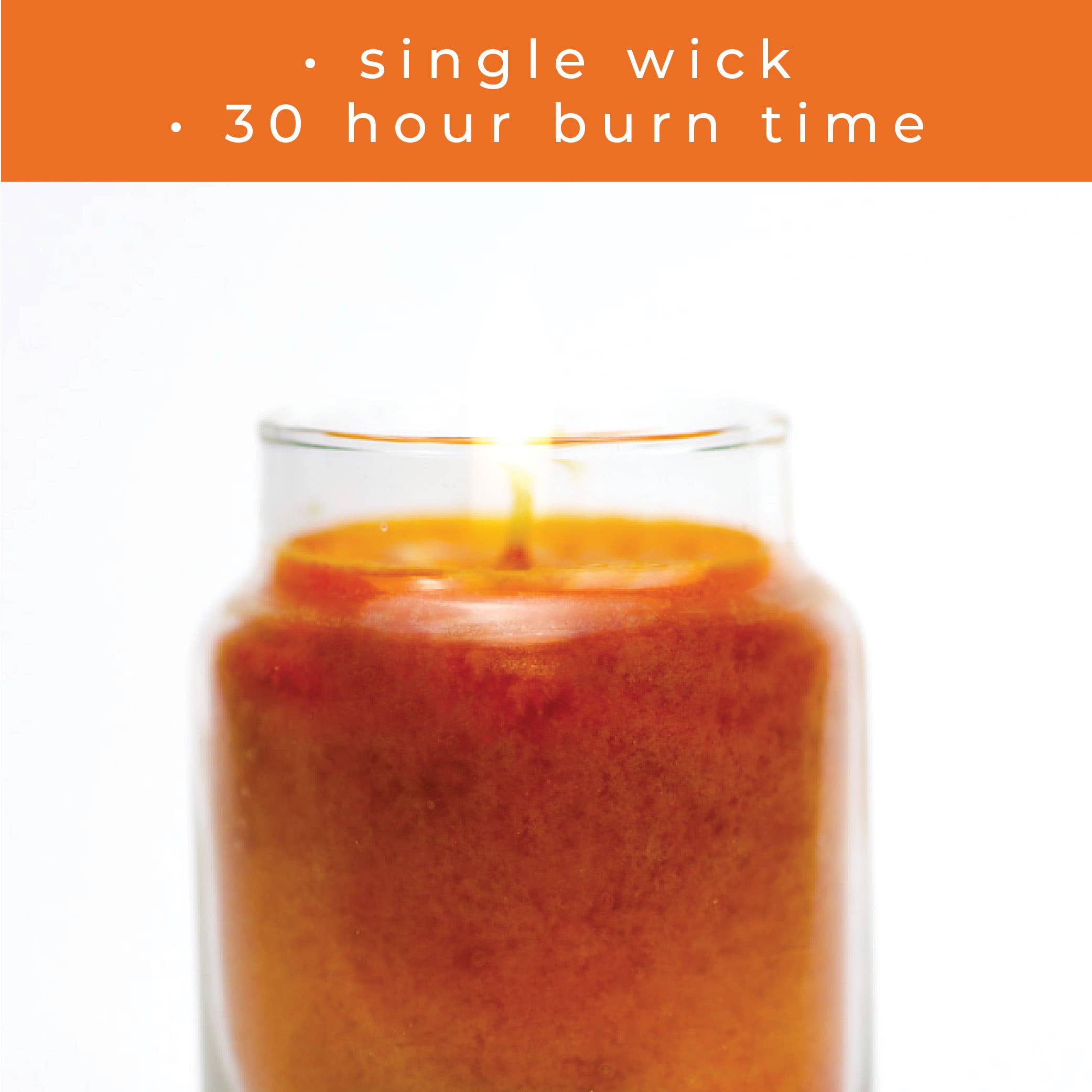 Orange Cinnamon Clove – 6oz Holiday Scented Jar Candle