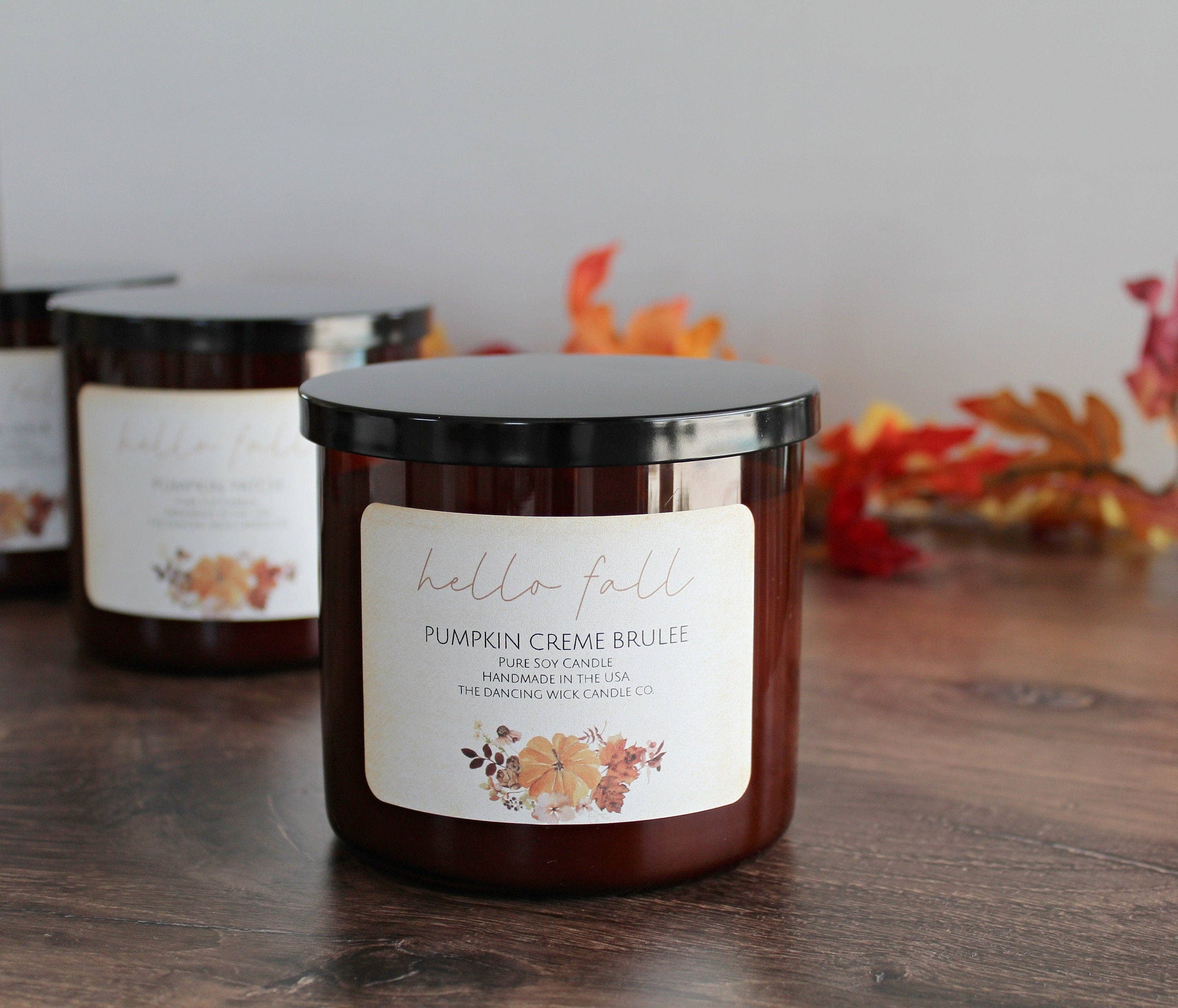 3 wick soy candle | Best Selling Fall Scents | Amber Jar