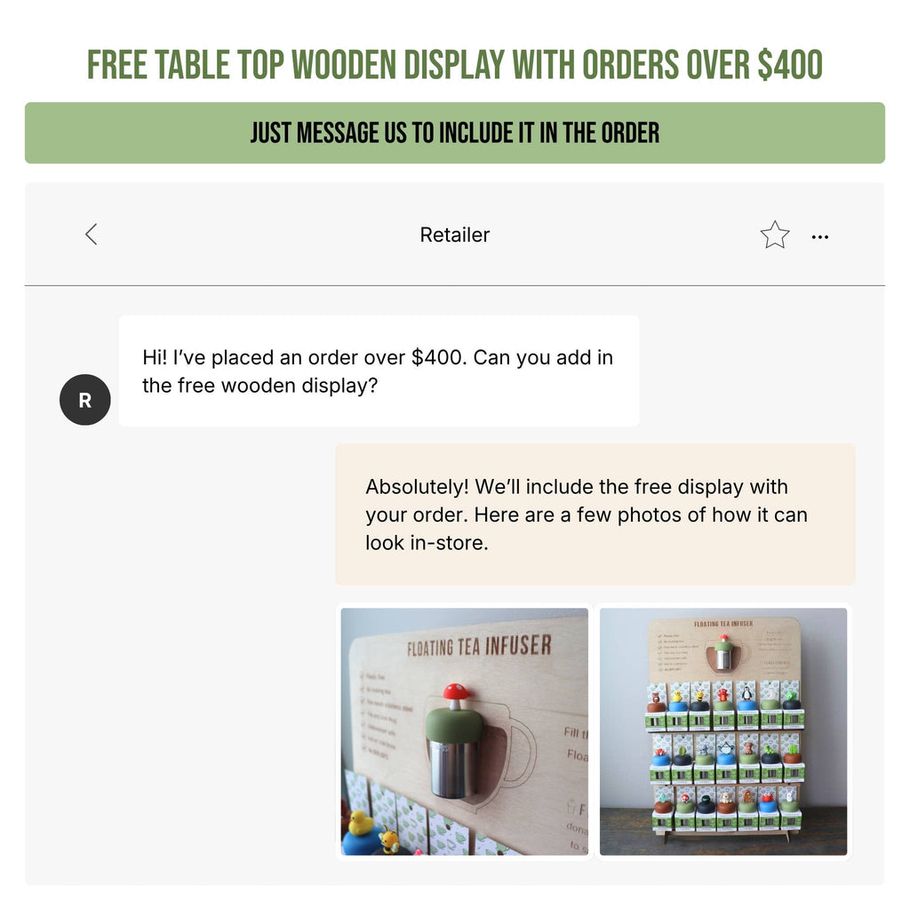 Herb Leaf | Floating Tea Infuser | Green Base | Green Leaf