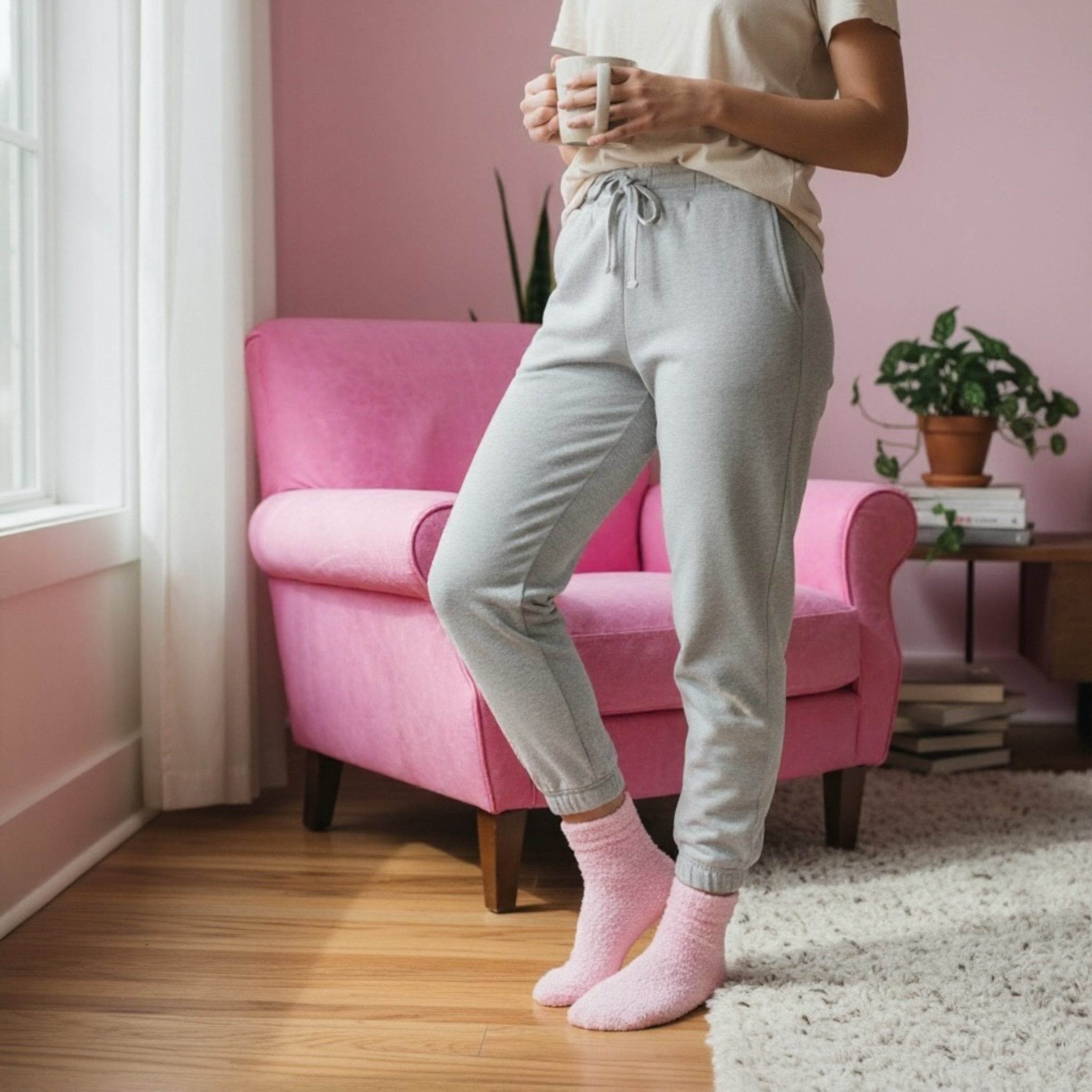 Blush Cloud Socks - Warm & Cozy