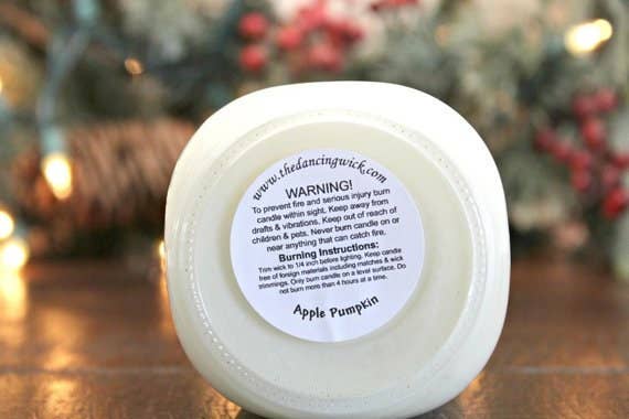 Hello Fall Amber Soy Candle -  9 oz