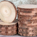 CANDLE COASTER: Natural Wood Slice Display (Medium 4-4.5")