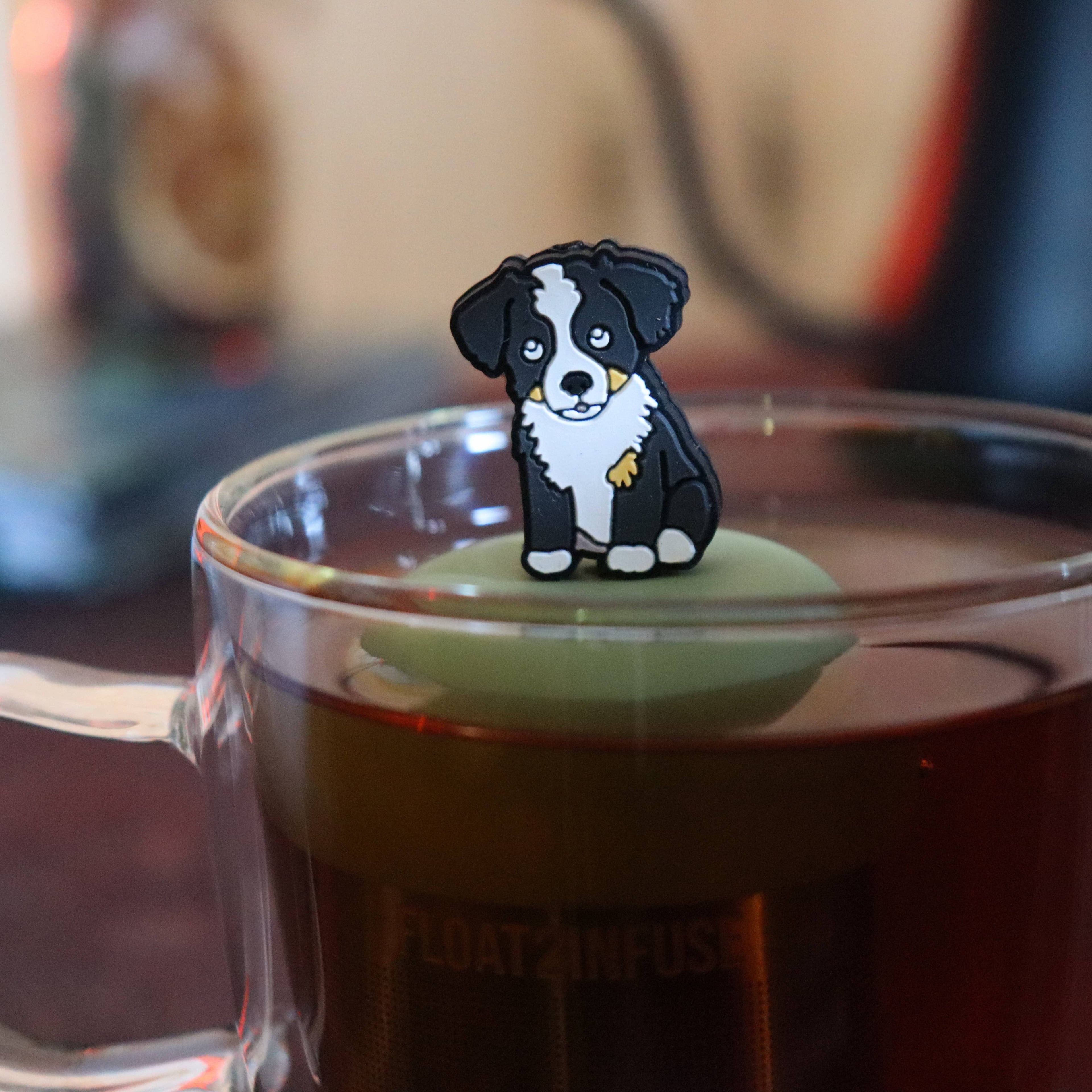 Border Collie Tea Infuser | Floating | Green Base