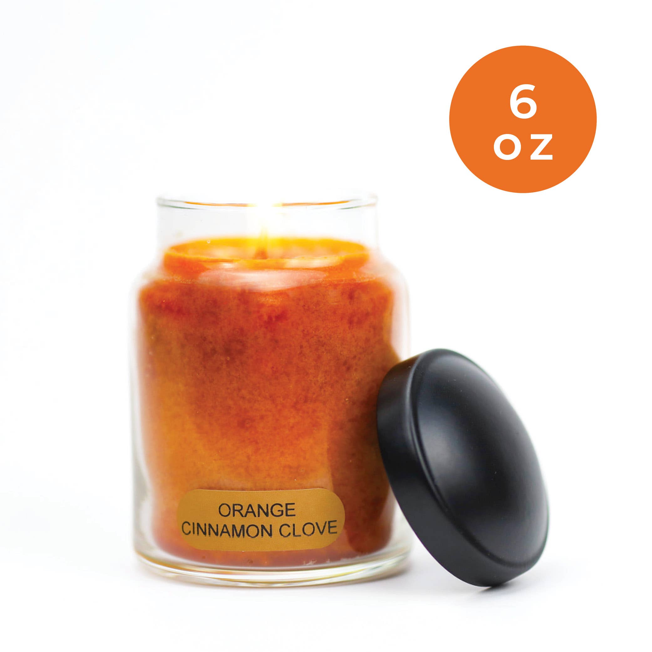 Orange Cinnamon Clove – 6oz Holiday Scented Jar Candle