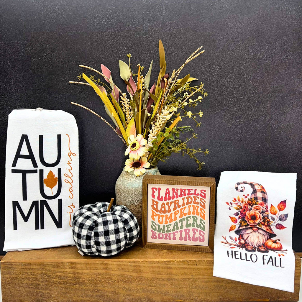 Autumn is Calling Tea Towel