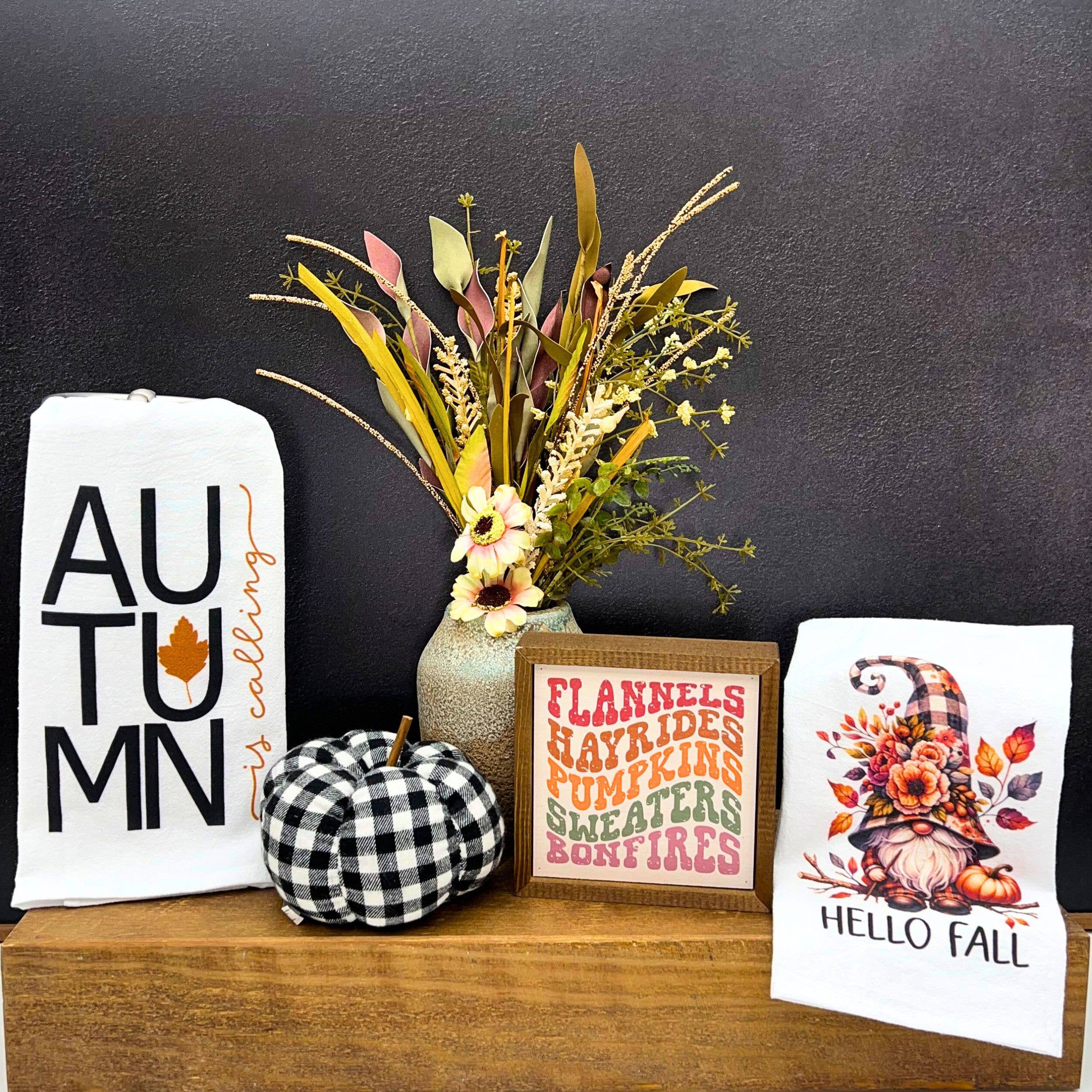 Autumn is Calling Tea Towel