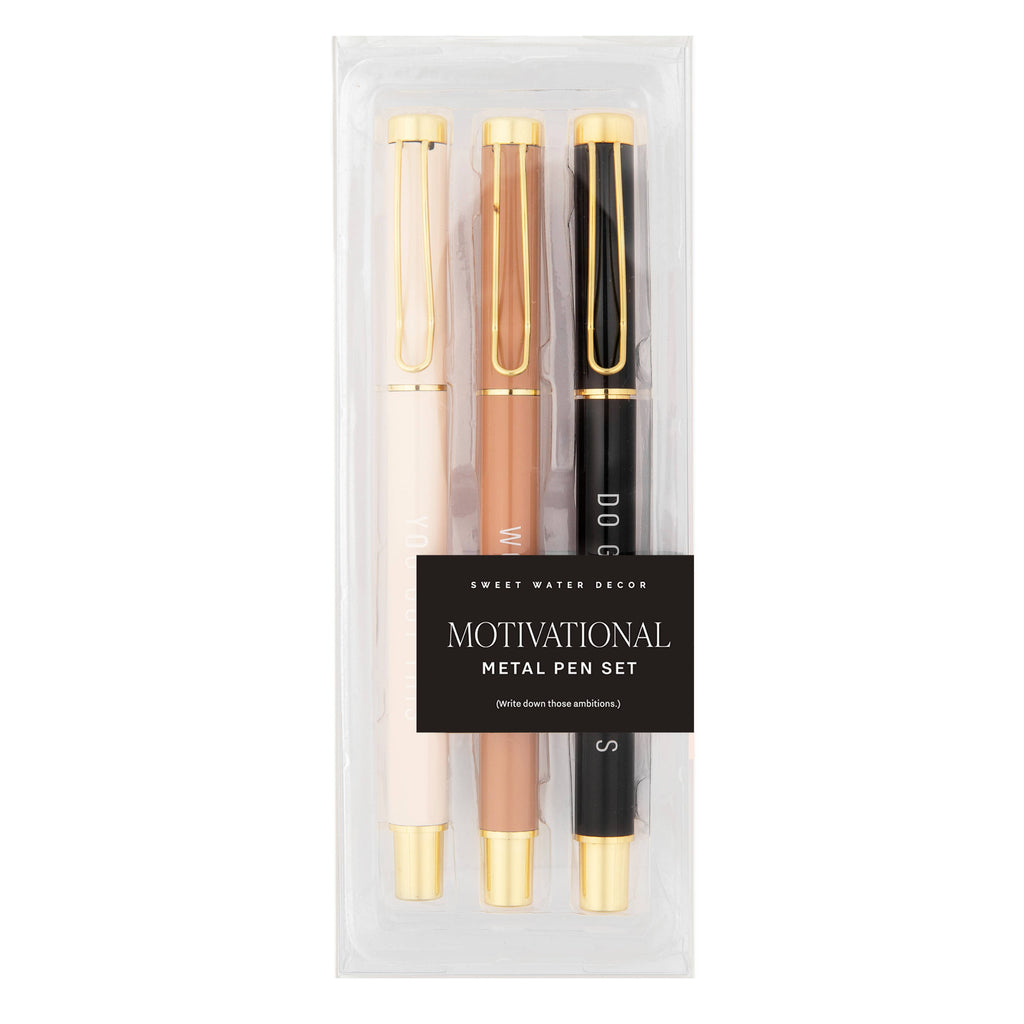 Motivational Metal Pen Set -