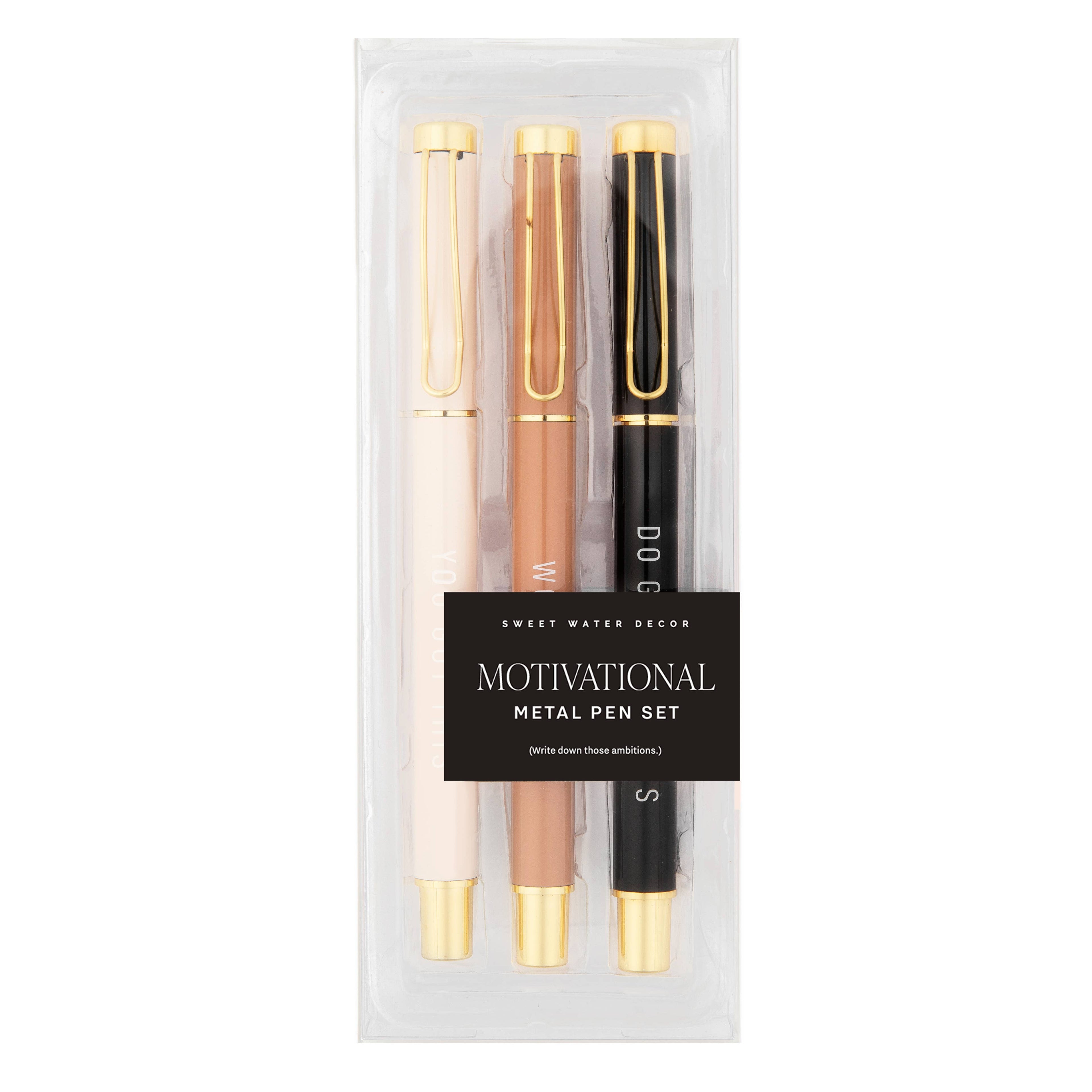 Motivational Metal Pen Set -