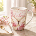 Botanic Butterfly Blessings Pink “Believe” Mug