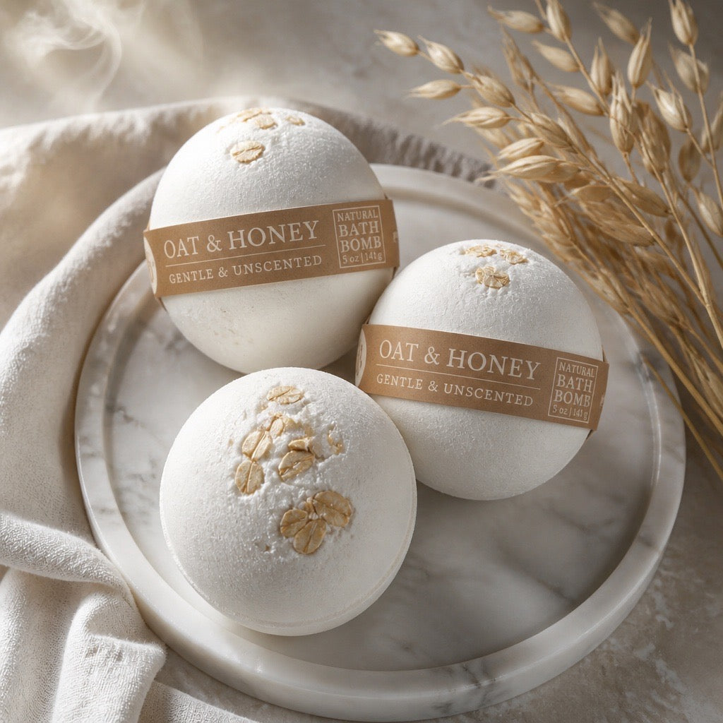 Oatmeal & Honey Bath Bomb