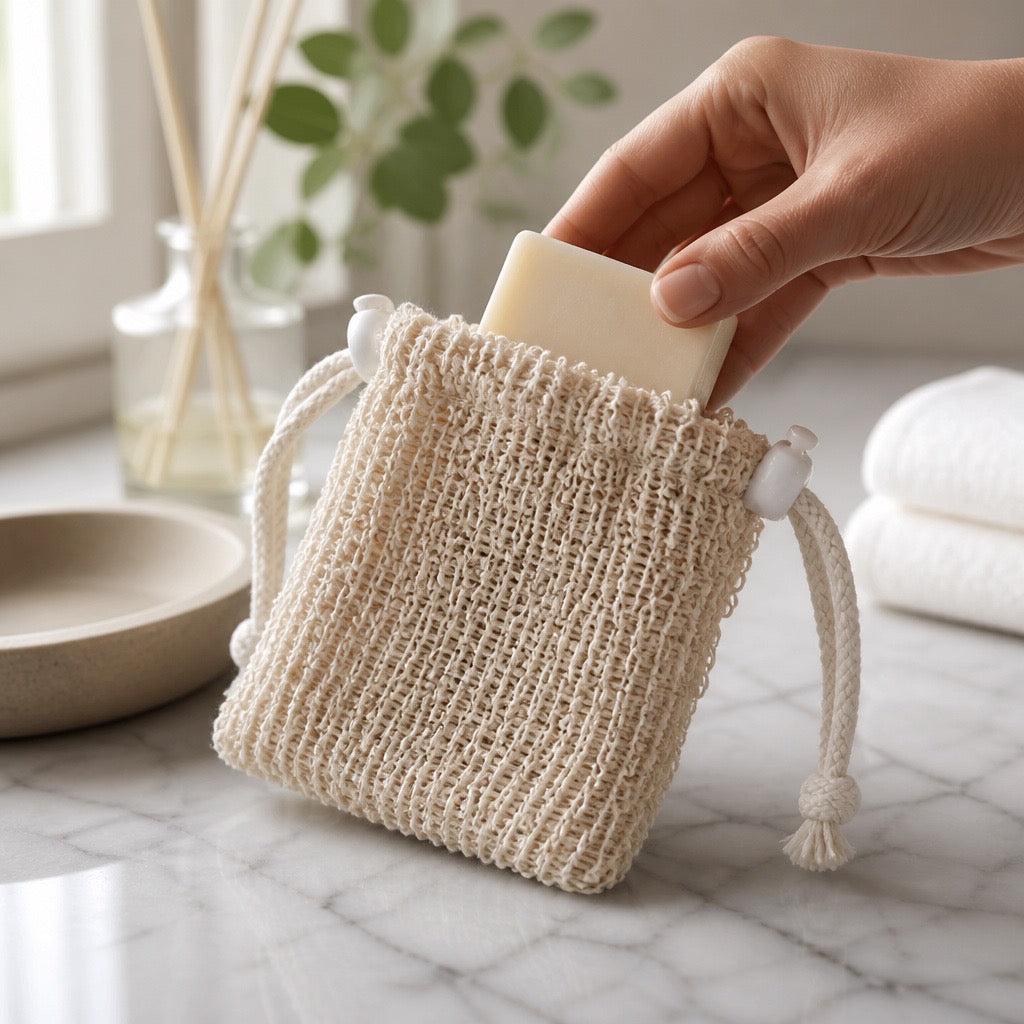 Exfoliating Natural Sisal Soap Bag
