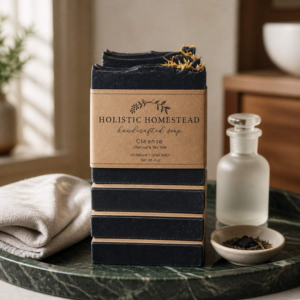 Cleanse – Charcoal & Tea Tree Herbal Soap