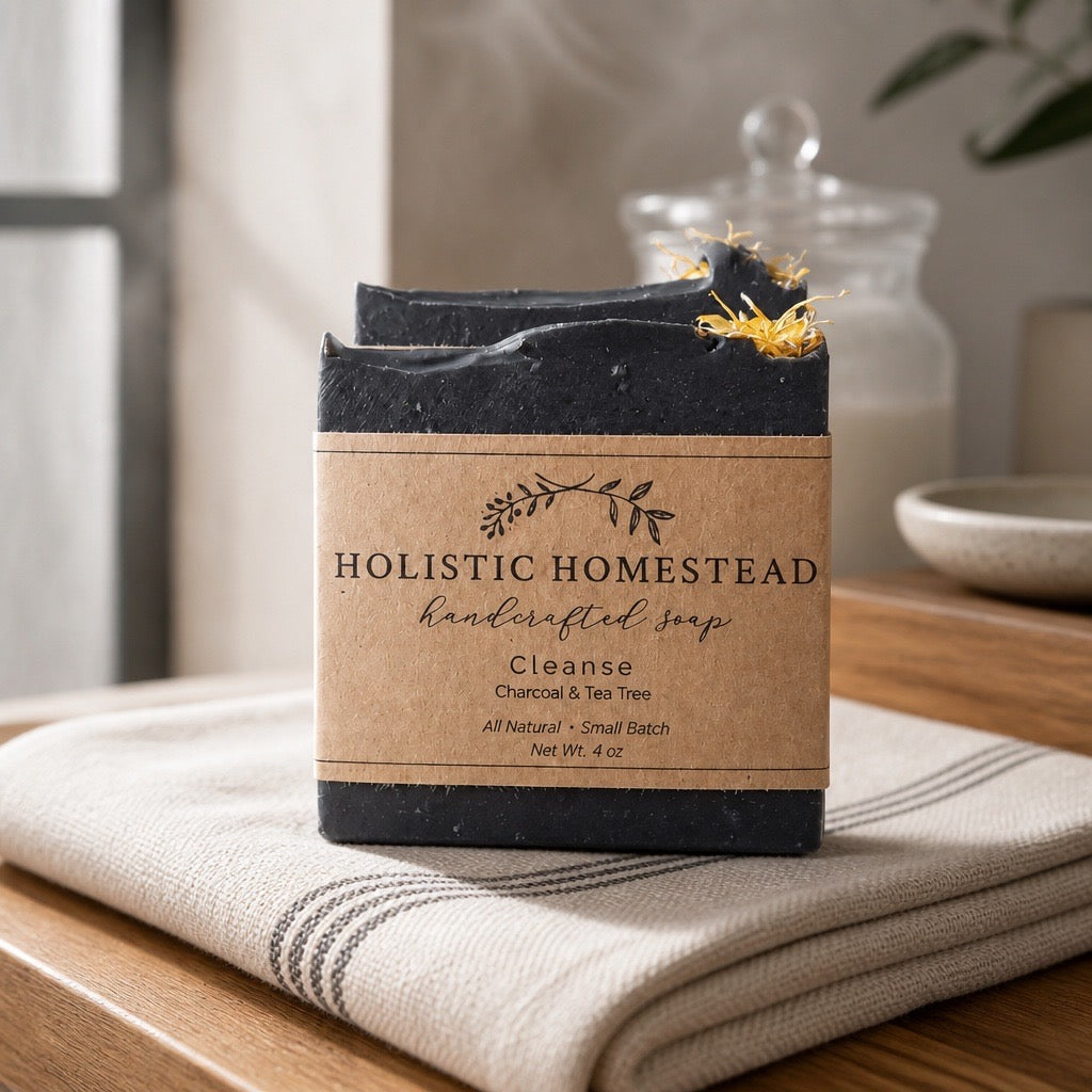 Cleanse – Charcoal & Tea Tree Herbal Soap