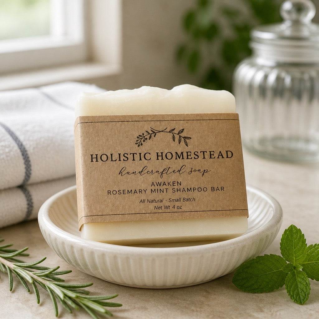 Awaken Rosemary Mint Herbal Shampoo Bar