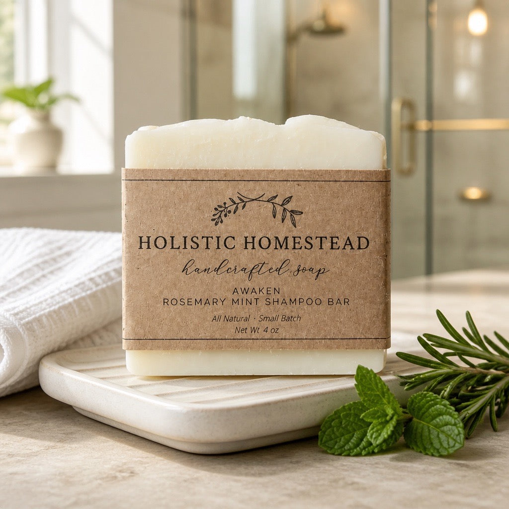 Awaken Rosemary Mint Herbal Shampoo Bar