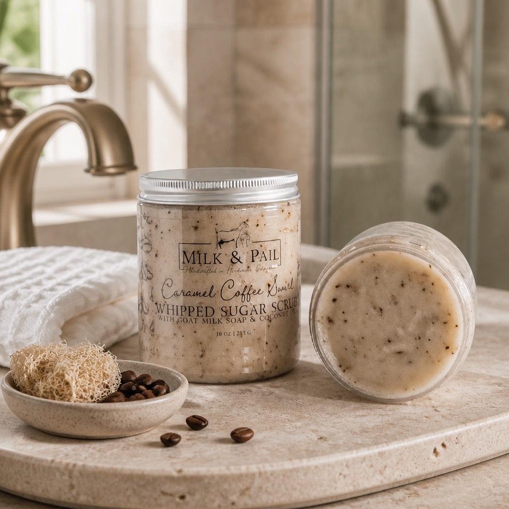 Caramel Coffee Swirl Whipped Sugar Scrub
