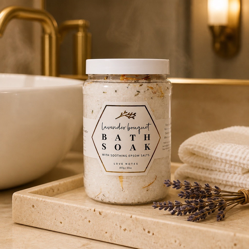 Lavender Bouquet Mineral Soak – 30 oz