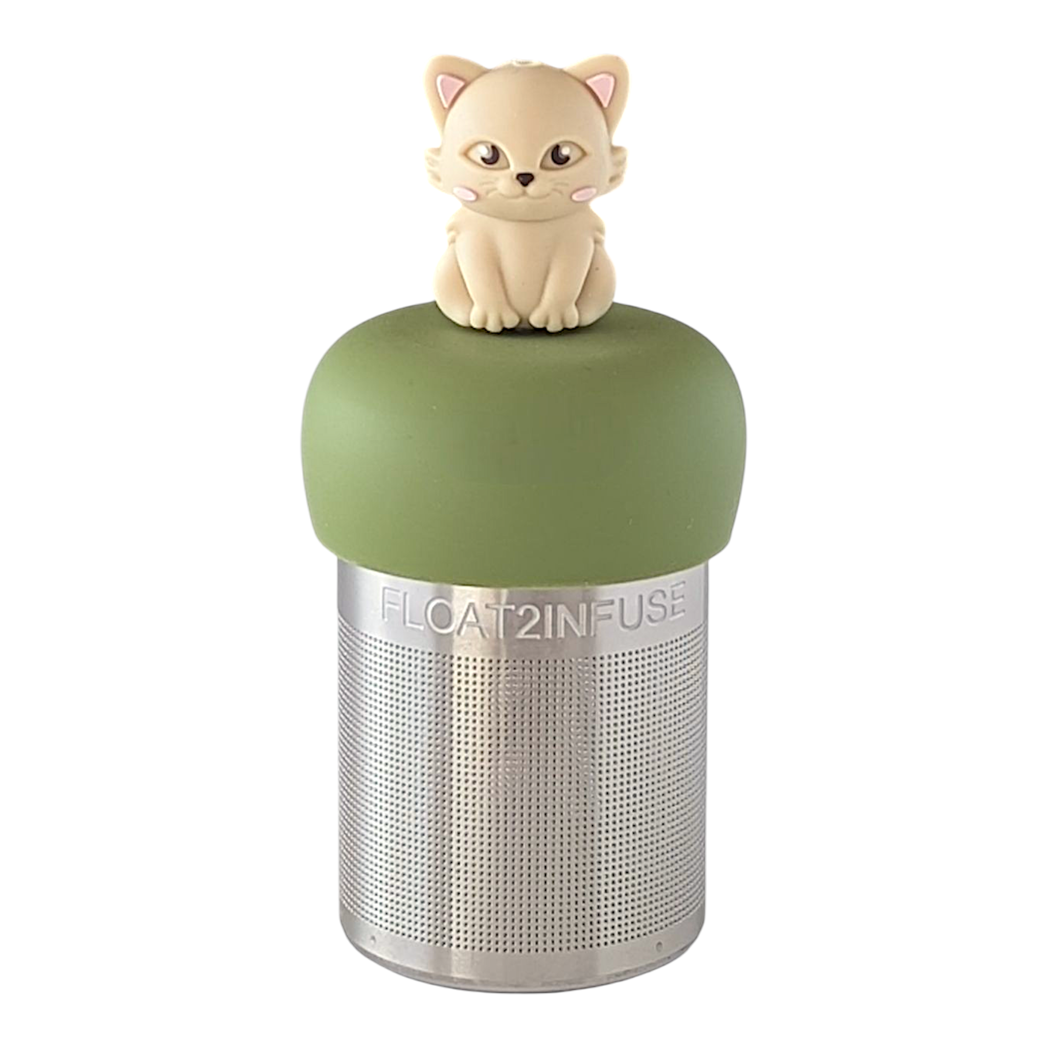 Floating Ivory Cat Tea Infuser | Loose Leaf | Green Base