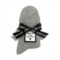 Cozy Socks with Ribbon- Grey
