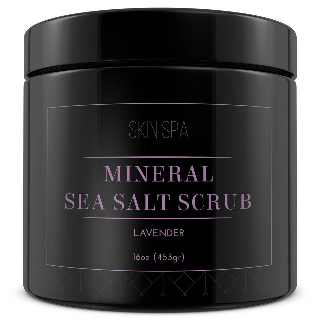 Lavender Mineral Sea Salt Scrub – 16 oz