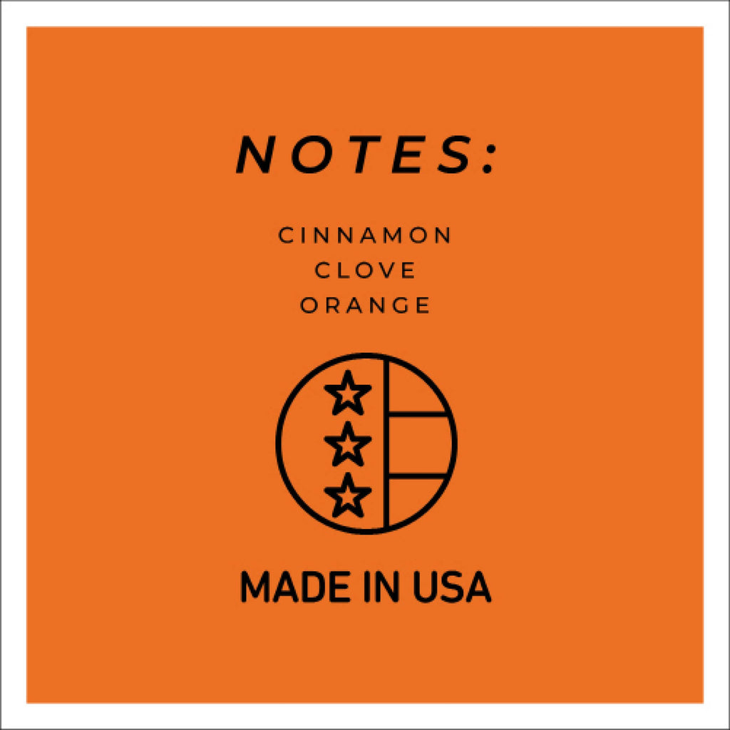 Orange Cinnamon Clove – 6oz Holiday Scented Jar Candle