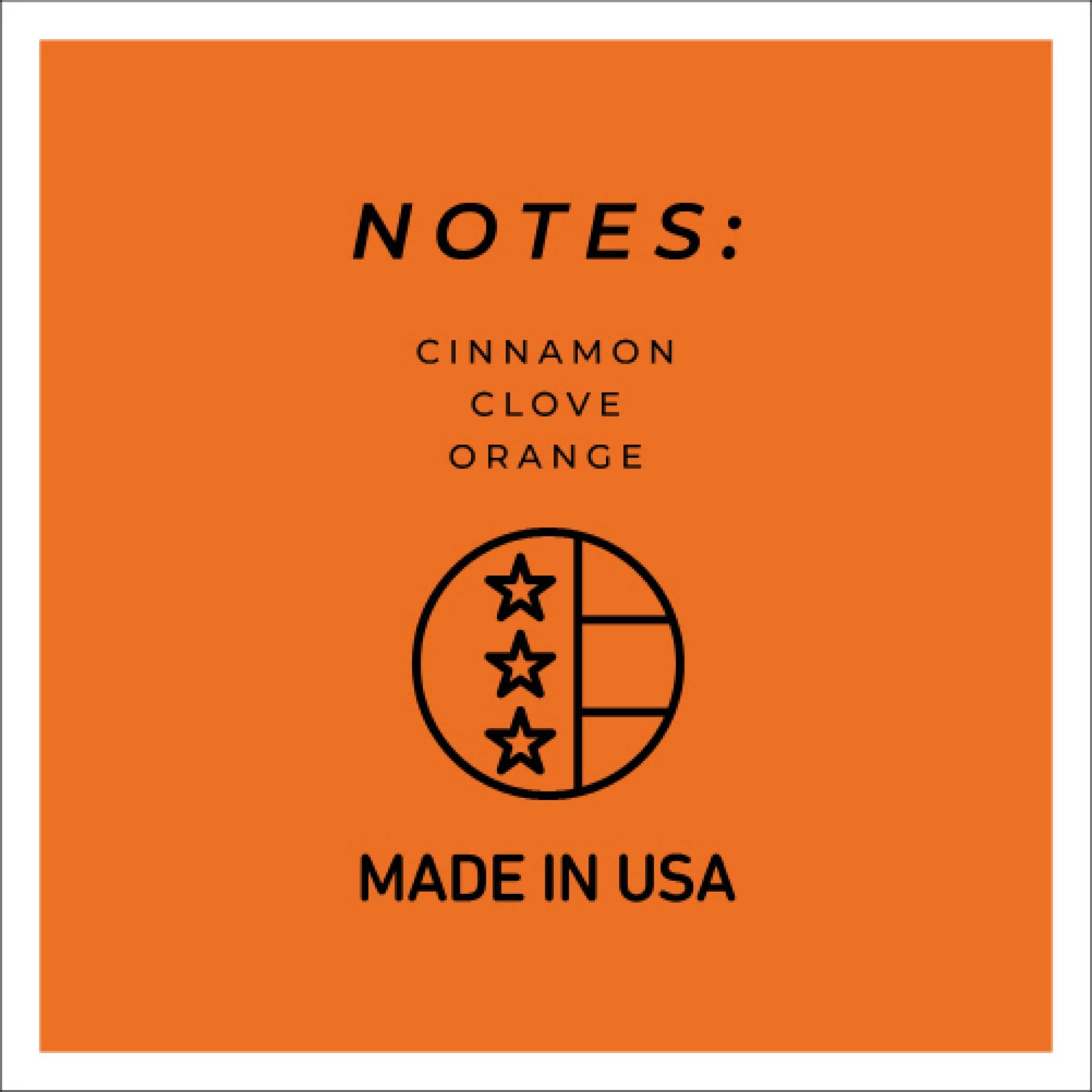 Orange Cinnamon Clove – 6oz Holiday Scented Jar Candle