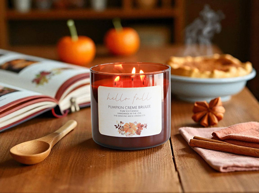3 wick soy candle | Best Selling Fall Scents | Amber Jar