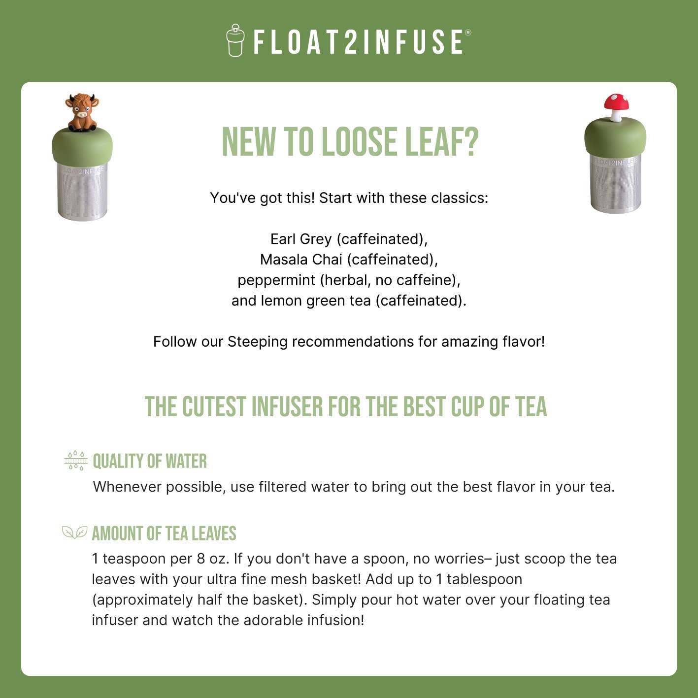 Orange Maple Leaf | Floating Tea Infuser | Brown Base