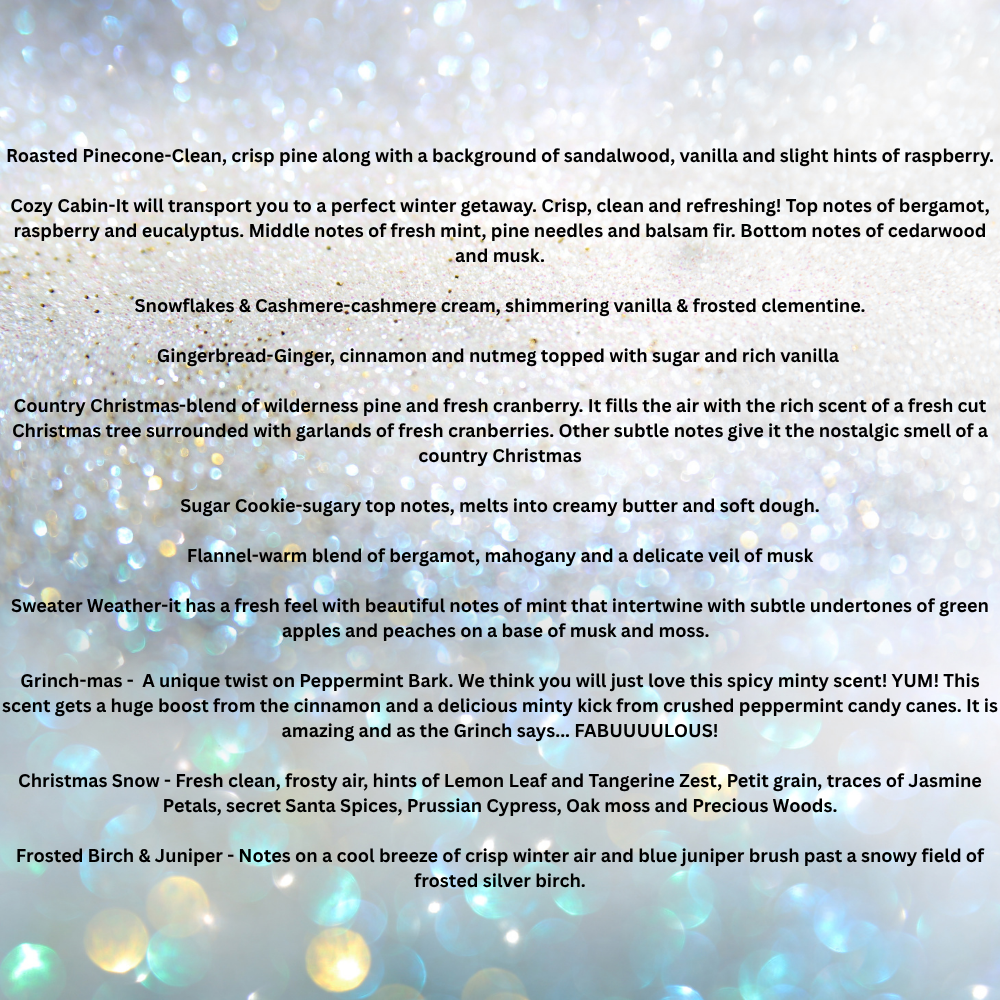 Soy Wax Melt- Winter Collection